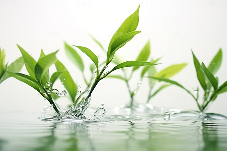 茶叶采茶高清摄影图