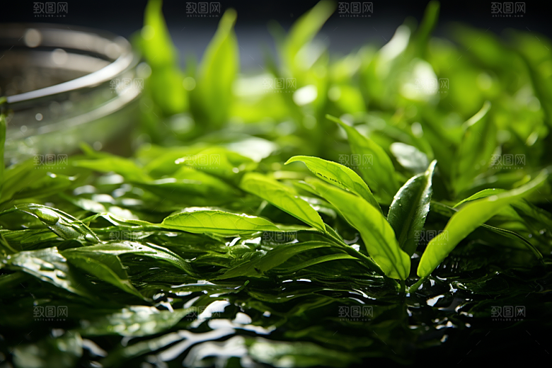 茶叶茶园清新摄影图