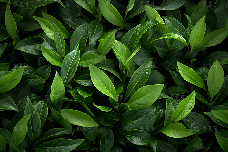 茶叶新茶茶树摄影图