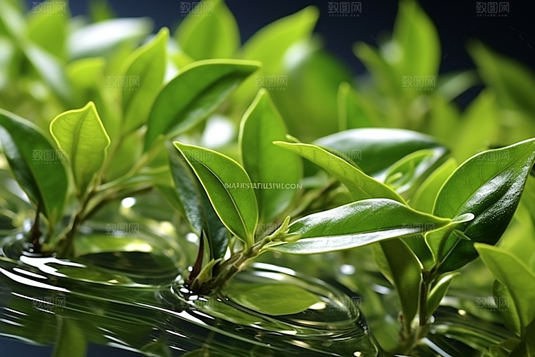 茶叶茶山茶树摄影图