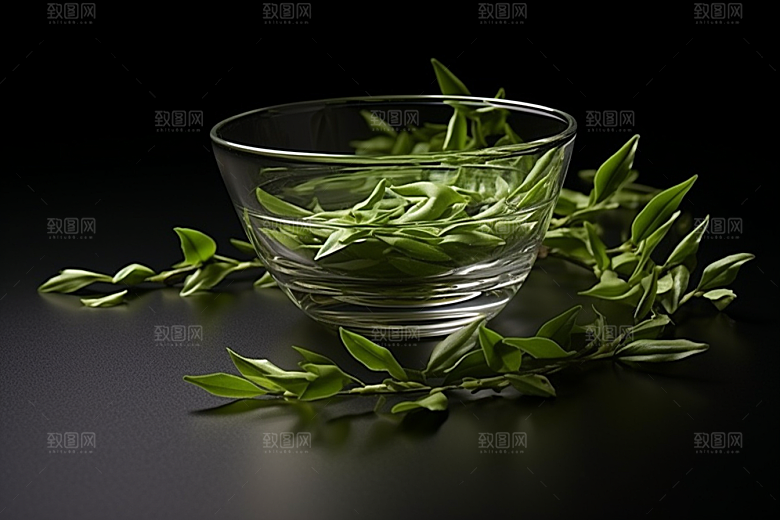 茶叶新茶茶山摄影图