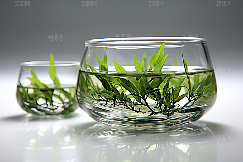 茶叶雨前龙井春季摄影图