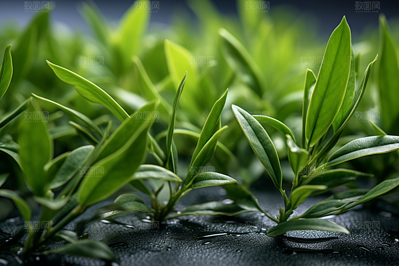 茶叶自然新茶摄影图