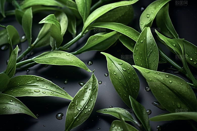 茶叶新茶采茶摄影图