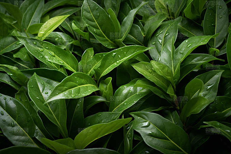 茶叶春季茶树摄影图