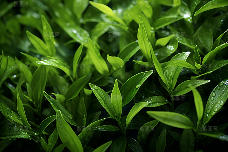 茶叶茶树清新摄影图