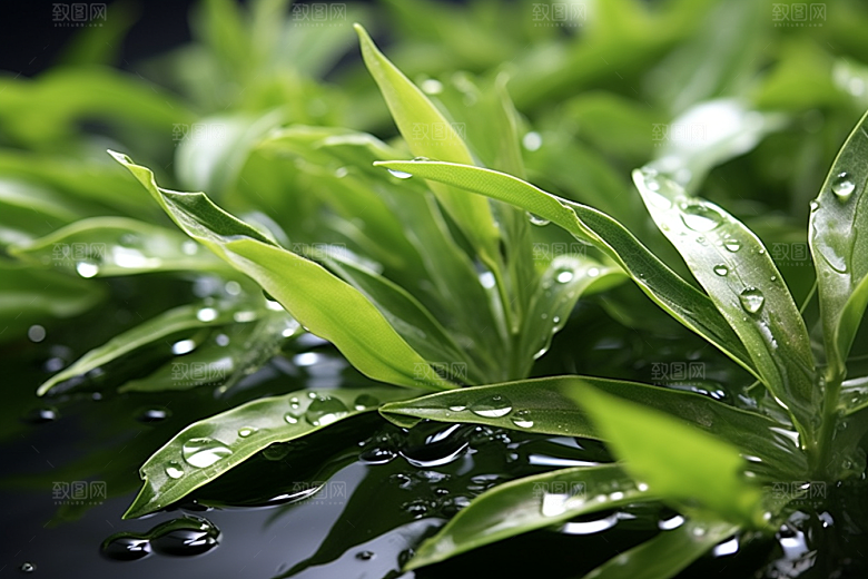 茶叶茶园新茶摄影图