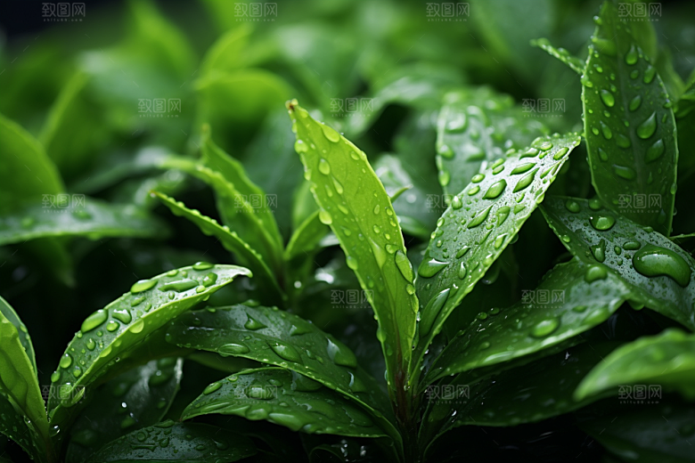 茶叶采茶春季摄影图