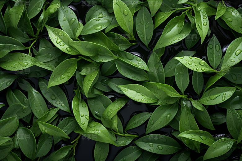 茶叶采茶自然摄影图