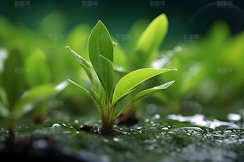 茶叶自然春天摄影图