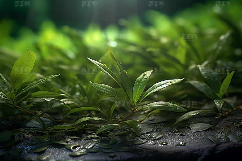 茶叶新茶春季摄影图