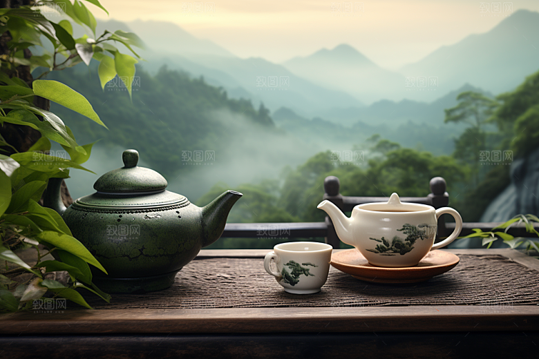 茶叶春茶清明谷雨摄影图