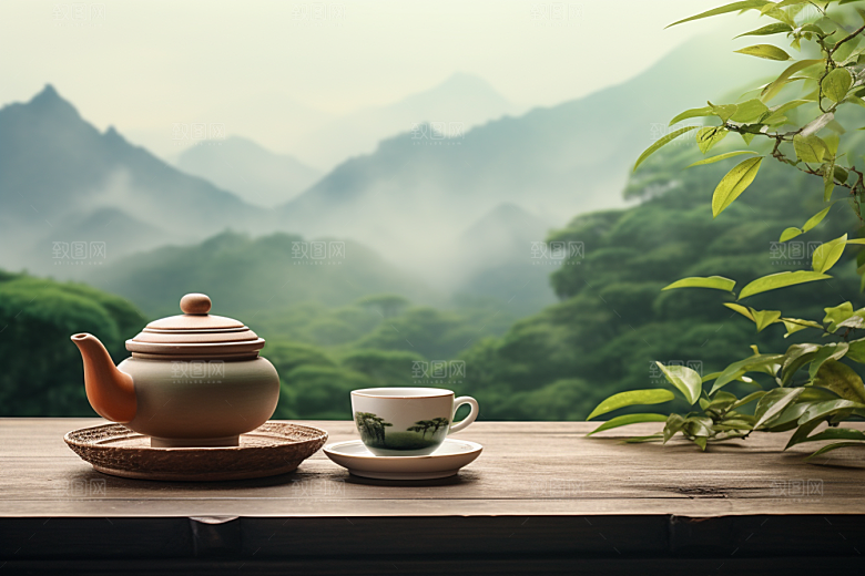 茶叶春季自然摄影图