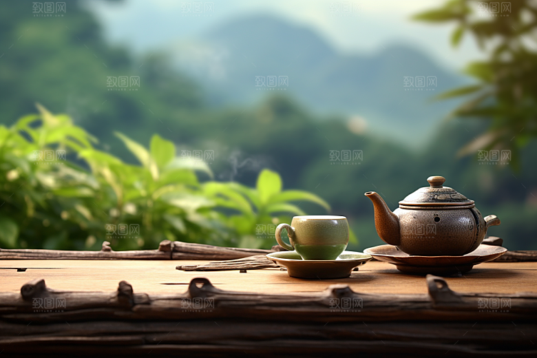 茶叶自然春季摄影图