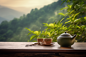 茶叶茶树自然摄影图