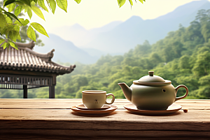茶叶春茶清明谷雨摄影图