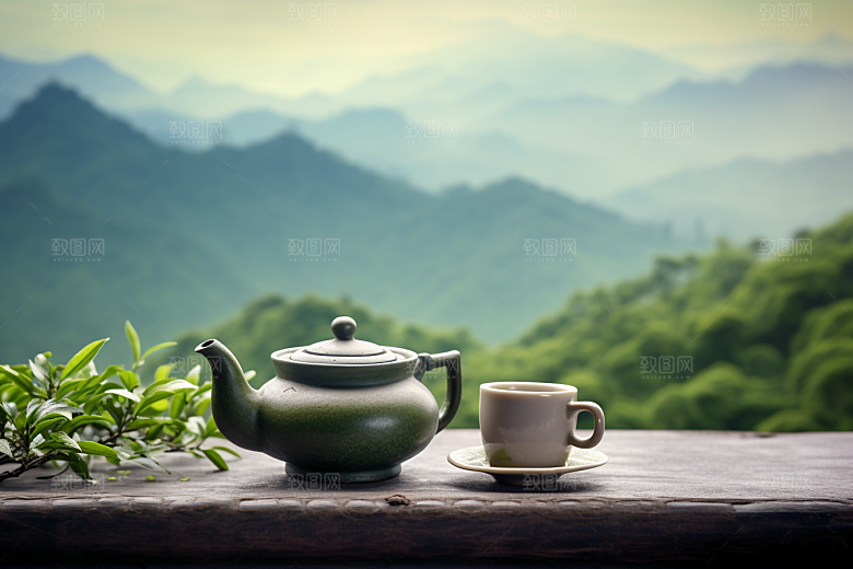 茶叶茶树清明谷雨摄影图