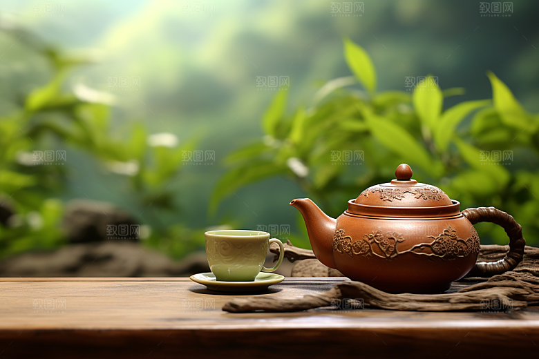 茶叶新茶雨前龙井摄影图