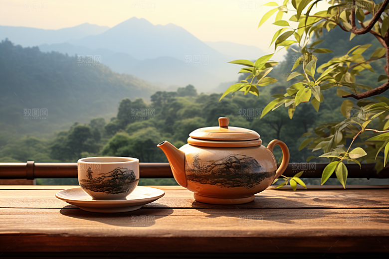 茶叶茶山春天摄影图