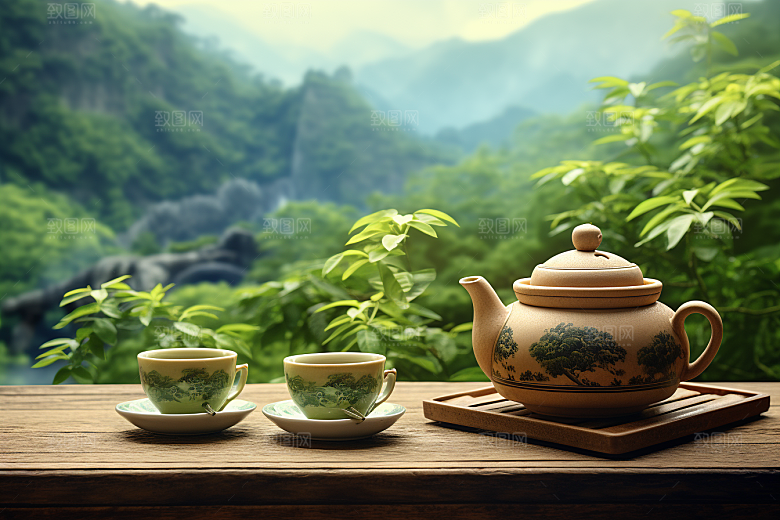 茶叶新茶春天摄影图