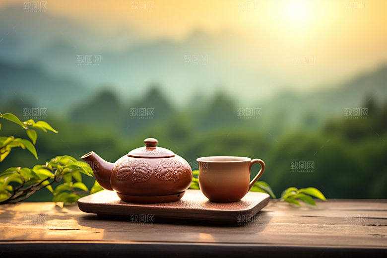 茶叶茶树新茶摄影图