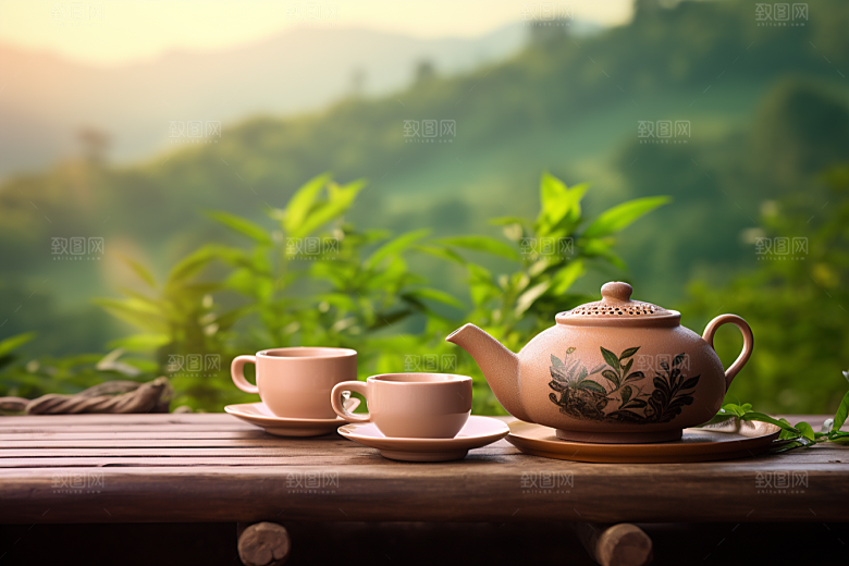茶叶清明谷雨采茶摄影图