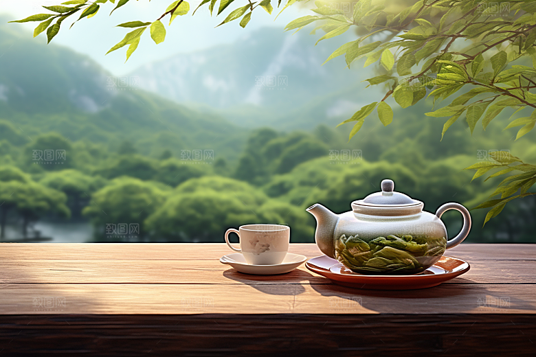 茶叶清新自然摄影图