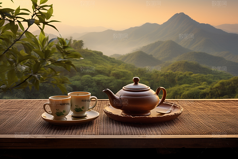茶叶自然清新摄影图