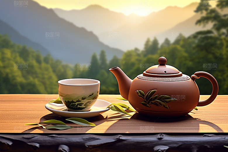 茶叶春季雨前龙井摄影图