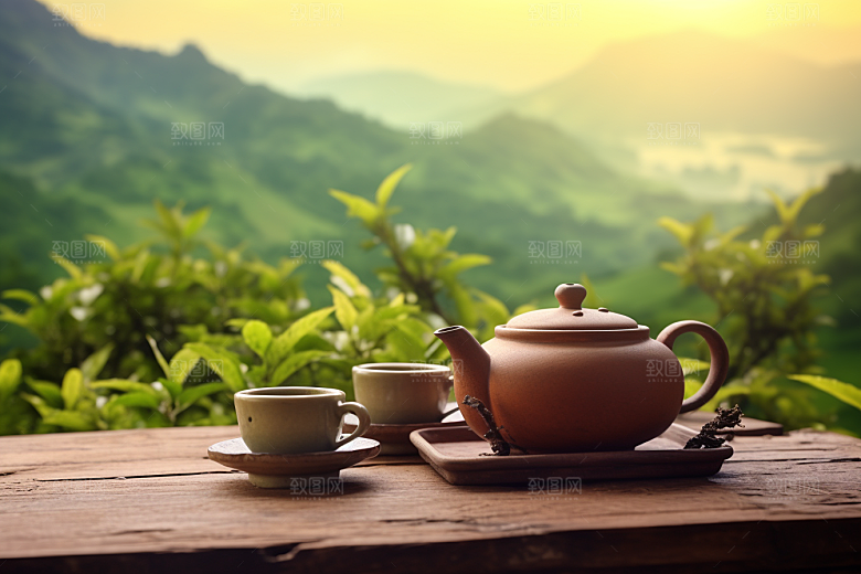 茶叶茶树清明谷雨摄影图