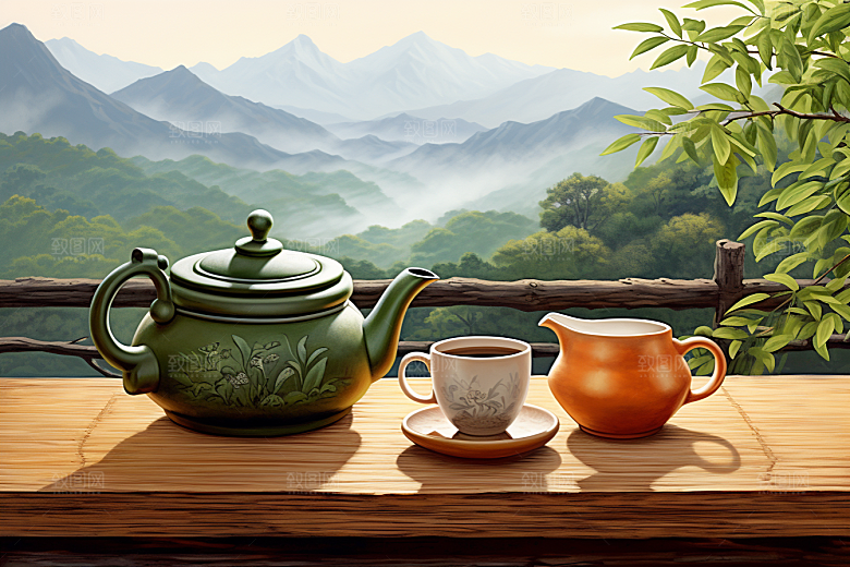 茶叶茶树清明谷雨摄影图