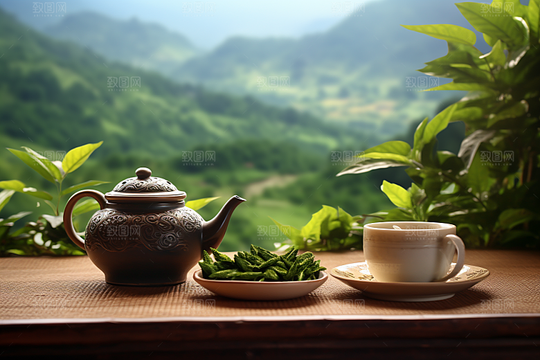 茶叶茶山茶园摄影图