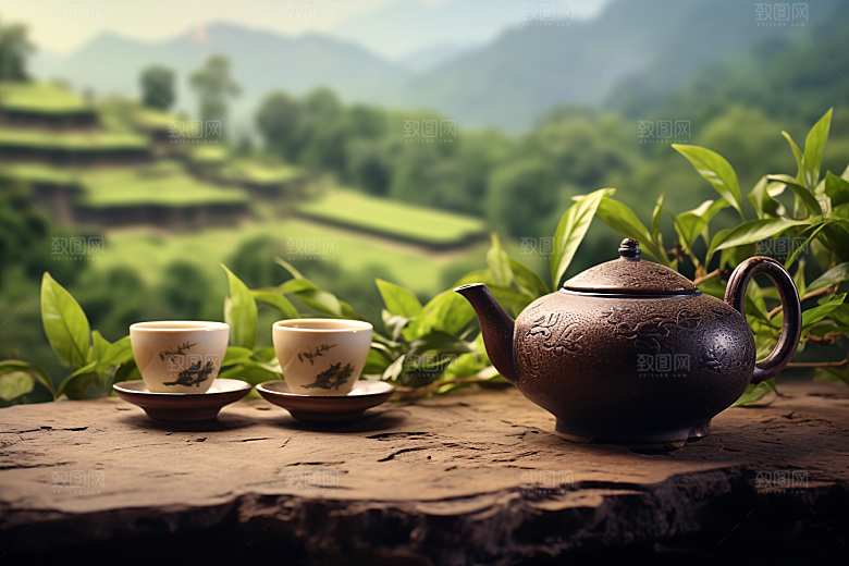 茶叶春茶春季摄影图