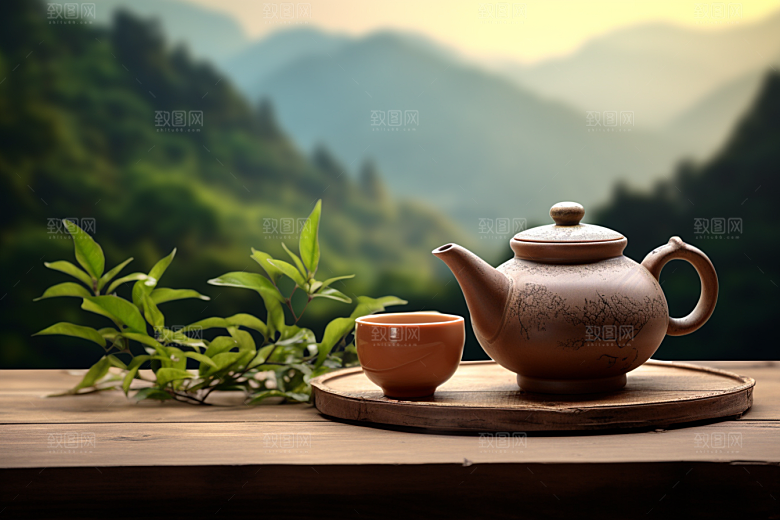 茶叶茶园清明谷雨摄影图