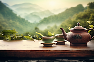 茶叶春季清新摄影图