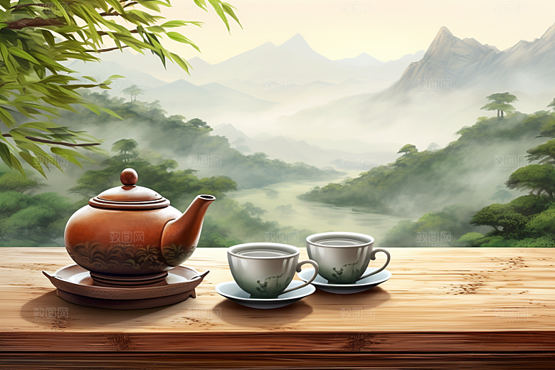 茶叶春天新茶摄影图