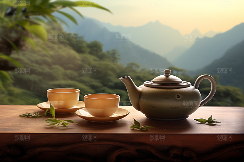 茶叶茶园清明谷雨摄影图