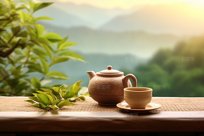 茶叶自然春季摄影图