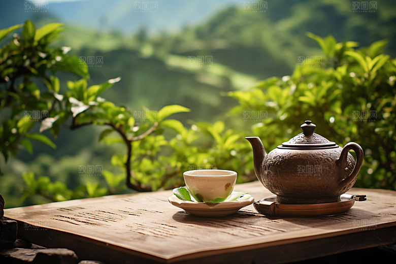 茶叶新茶清新摄影图