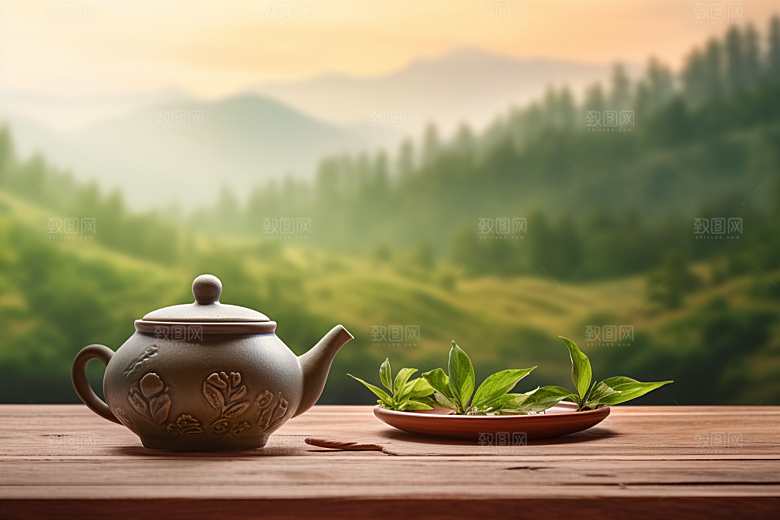 茶叶春茶雨前龙井摄影图