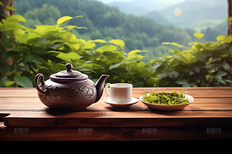茶叶茶山高清摄影图