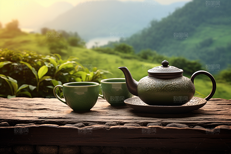 茶叶茶园清明谷雨摄影图