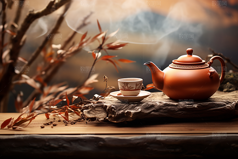 茶叶茶山清新摄影图