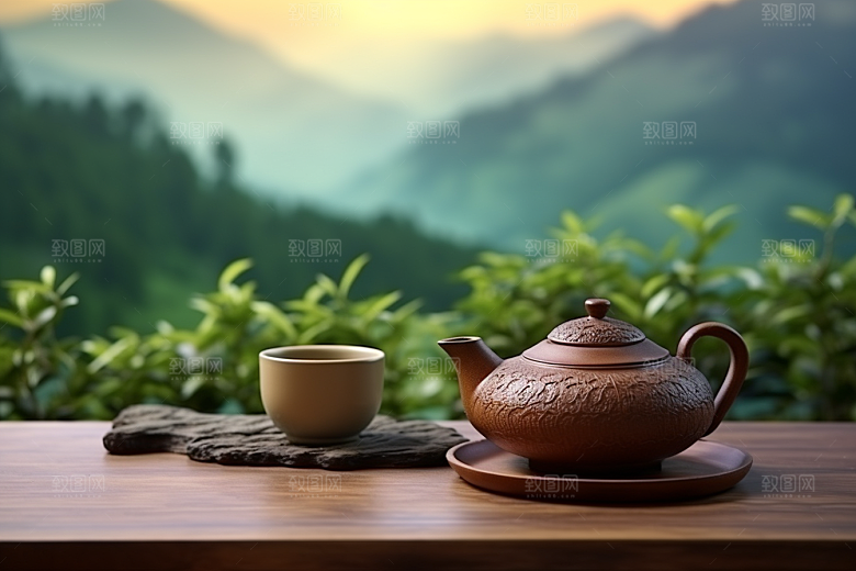 茶叶新茶清新摄影图
