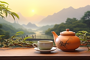 茶叶春季自然摄影图