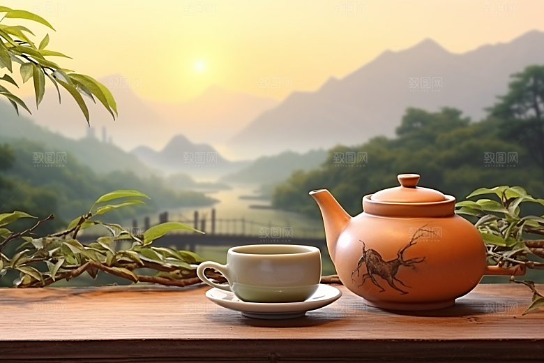 茶叶春季自然摄影图