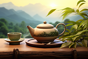 茶叶清明谷雨春季摄影图