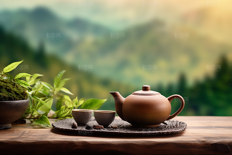 茶叶高清新茶摄影图