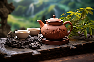 茶叶茶树清新摄影图