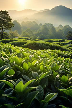 茶叶高清春季摄影图